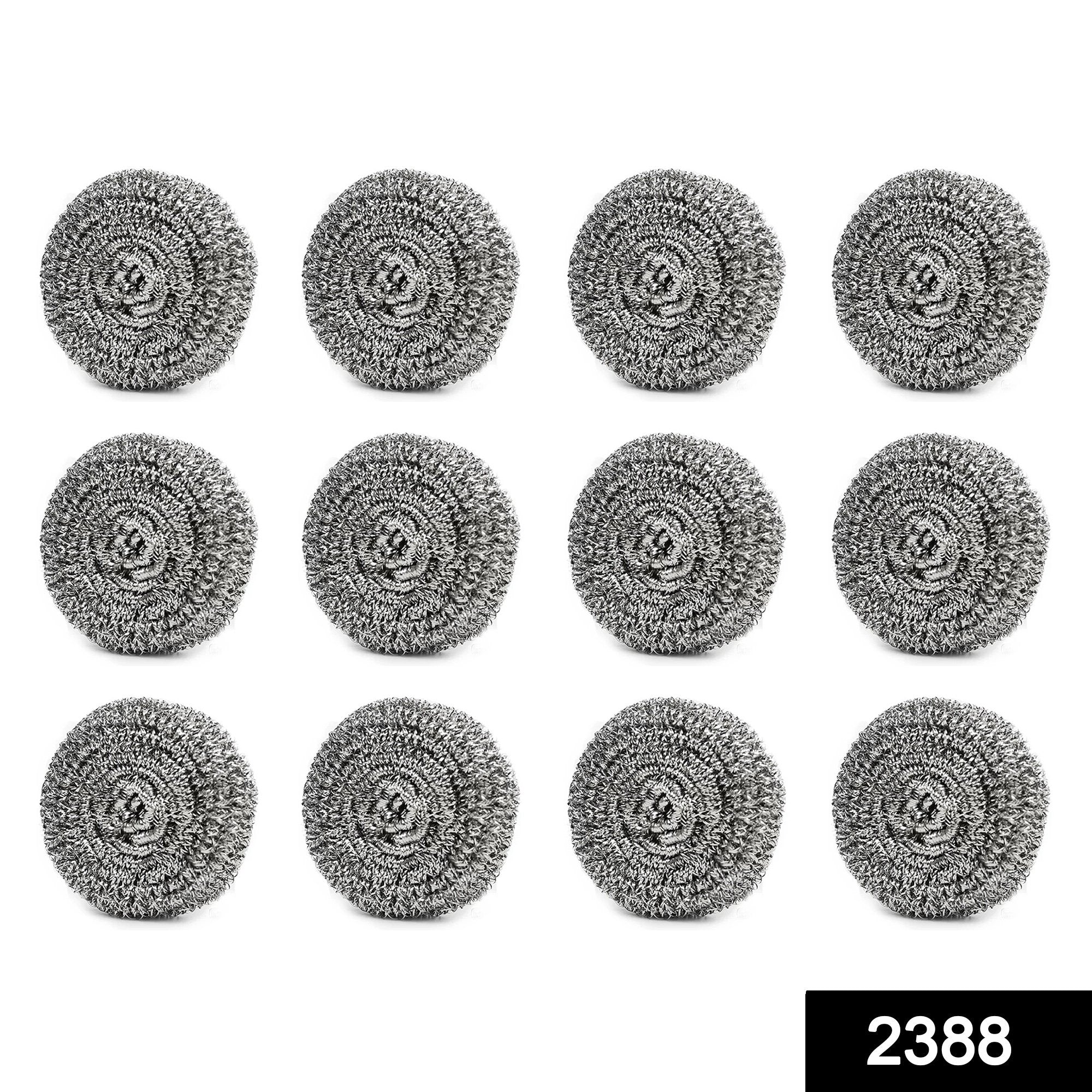 2388 Round Shape Stainless Steel Ball Scrubber (Pack Of 12) 2388 Round Shape Stainless Steel Ball Scrubber (Pack Of 12)
